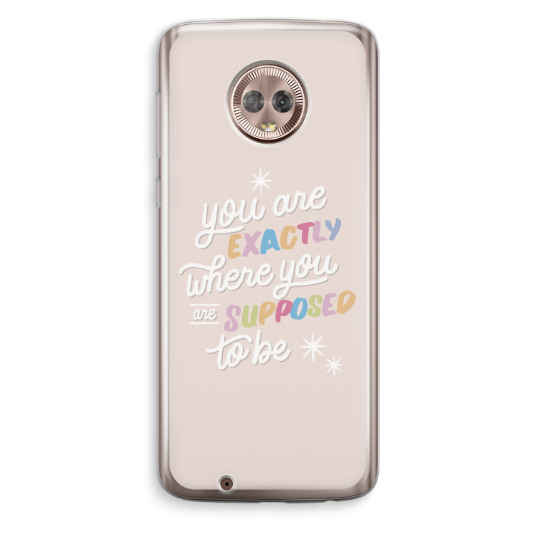 Right Place: Motorola Moto G6 Transparant Hoesje