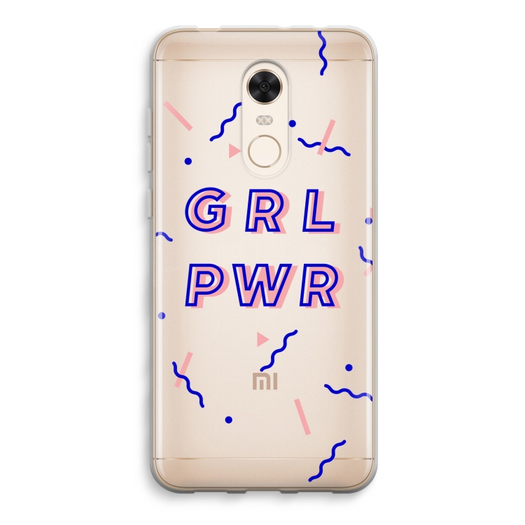 GRL PWR: Xiaomi Redmi 5 Transparant Hoesje