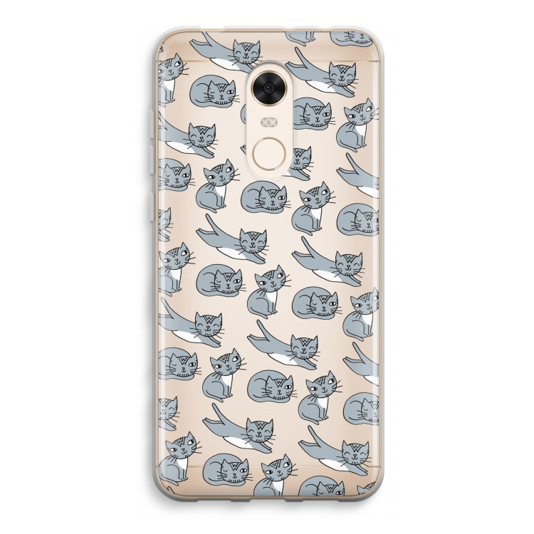 Poezen: Xiaomi Redmi 5 Transparant Hoesje
