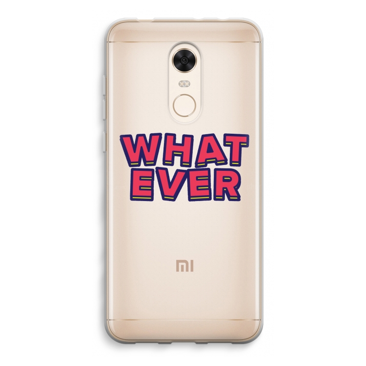 Whatever: Xiaomi Redmi 5 Transparant Hoesje