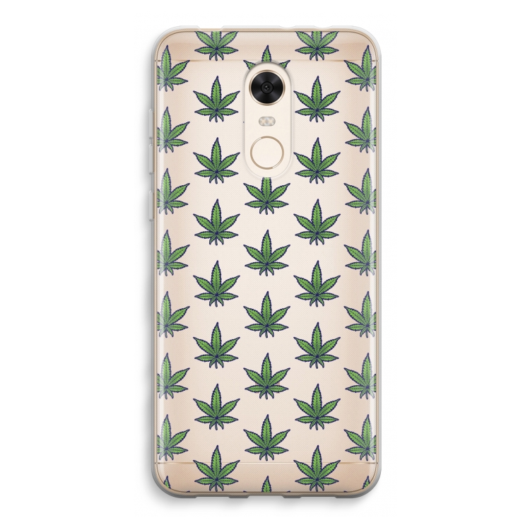 Weed: Xiaomi Redmi 5 Transparant Hoesje