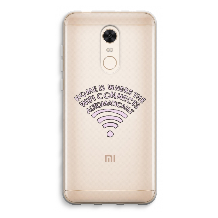 Home Is Where The Wifi Is: Xiaomi Redmi 5 Transparant Hoesje