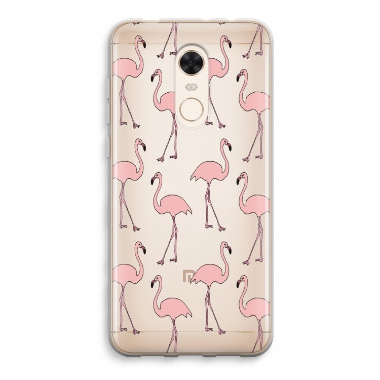 Anything Flamingoes: Xiaomi Redmi 5 Transparant Hoesje