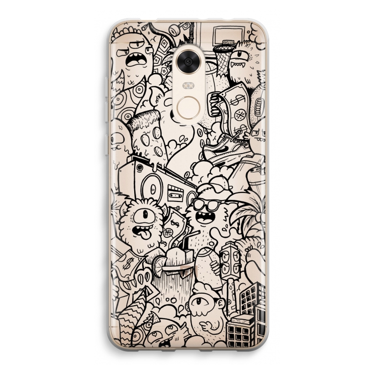 Vexx Black City : Xiaomi Redmi 5 Transparant Hoesje