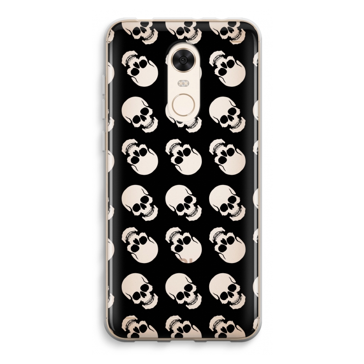 Musketon Skulls: Xiaomi Redmi 5 Transparant Hoesje