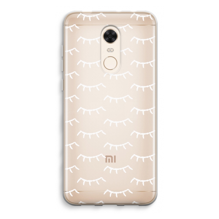 Wimpers: Xiaomi Redmi 5 Transparant Hoesje