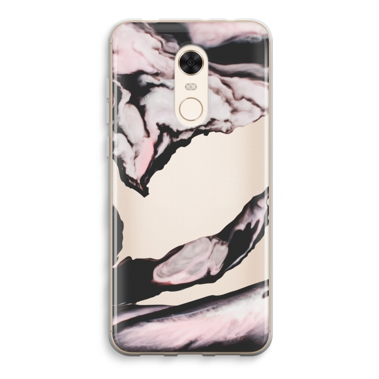 Roze stroom: Xiaomi Redmi 5 Transparant Hoesje