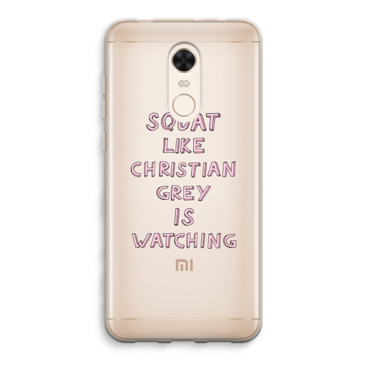 Christian Grey: Xiaomi Redmi 5 Transparant Hoesje