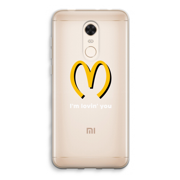 I'm lovin' you: Xiaomi Redmi 5 Transparant Hoesje