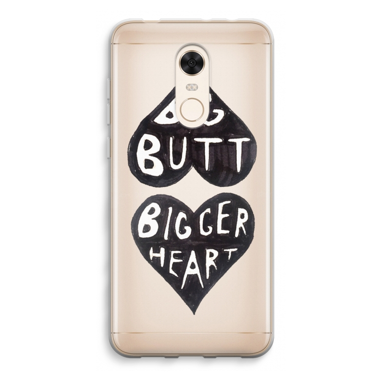 Big butt bigger heart: Xiaomi Redmi 5 Transparant Hoesje