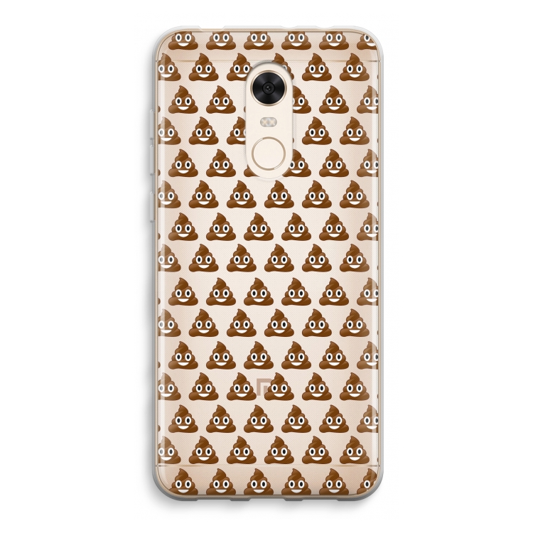 Poop emoji: Xiaomi Redmi 5 Transparant Hoesje