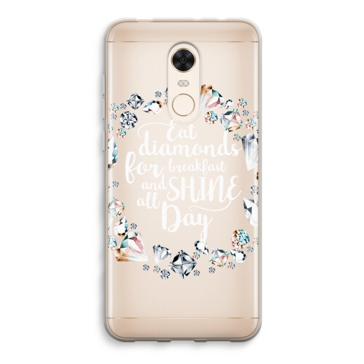 Diamonds: Xiaomi Redmi 5 Transparant Hoesje