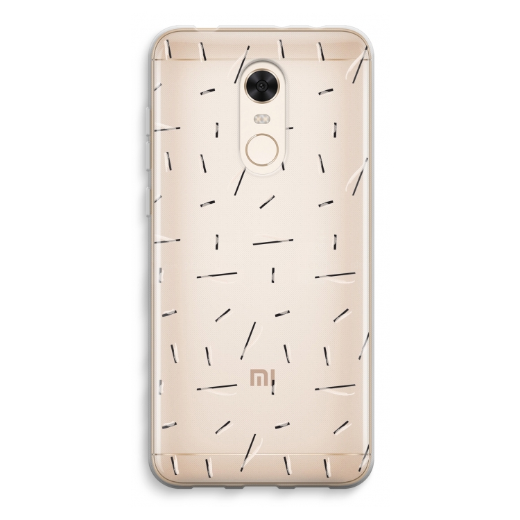 Hipster stripes: Xiaomi Redmi 5 Transparant Hoesje