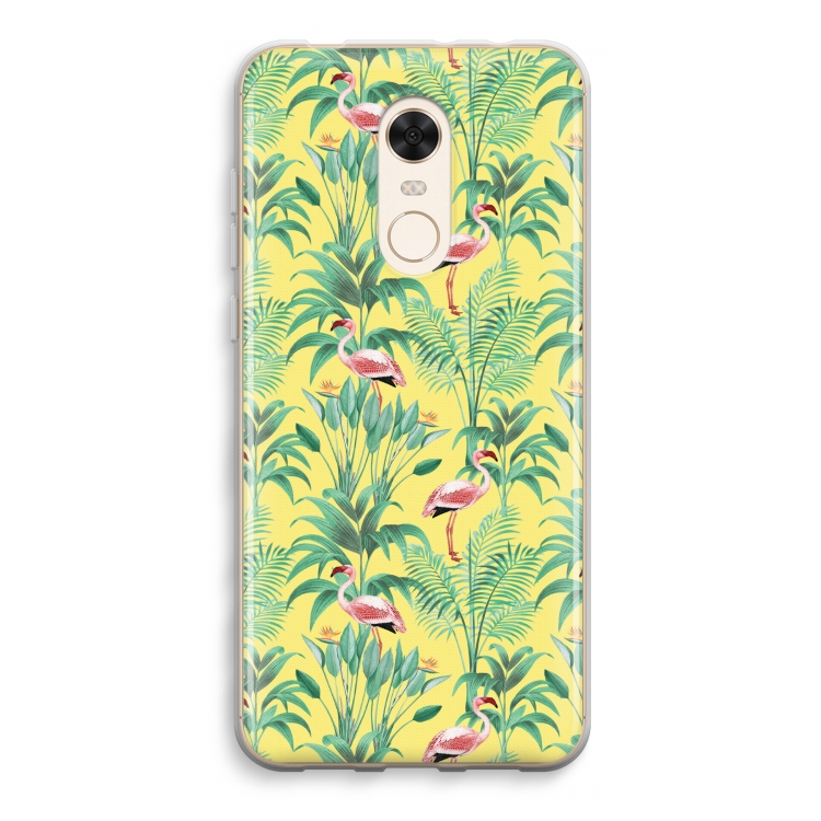 Flamingo party: Xiaomi Redmi 5 Transparant Hoesje