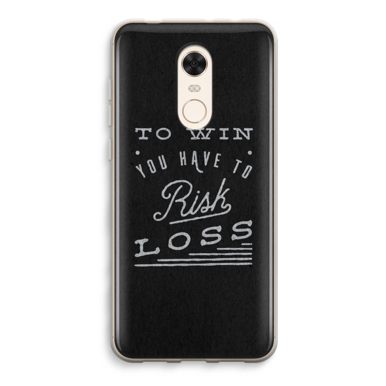 Risk loss: Xiaomi Redmi 5 Transparant Hoesje