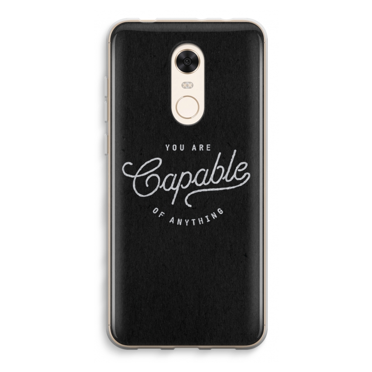 Capable: Xiaomi Redmi 5 Transparant Hoesje