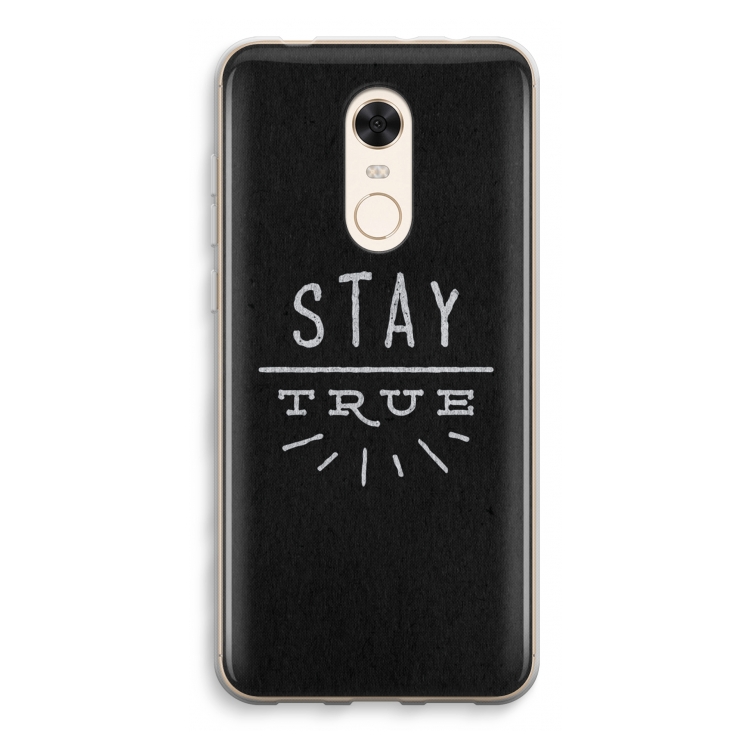 Stay true: Xiaomi Redmi 5 Transparant Hoesje
