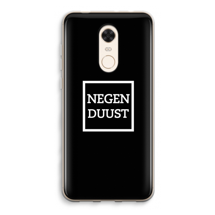 Negenduust black: Xiaomi Redmi 5 Transparant Hoesje