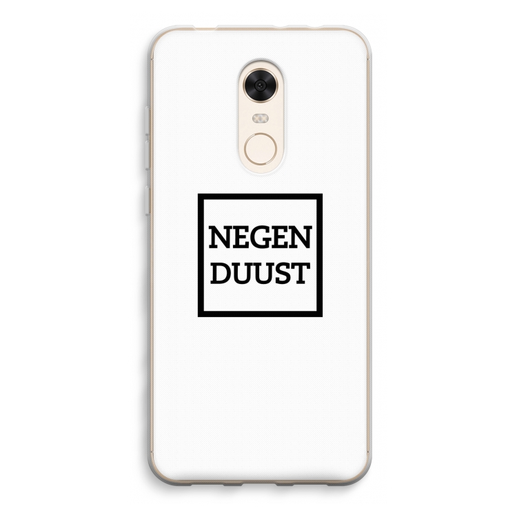 Negenduust vierkant: Xiaomi Redmi 5 Transparant Hoesje