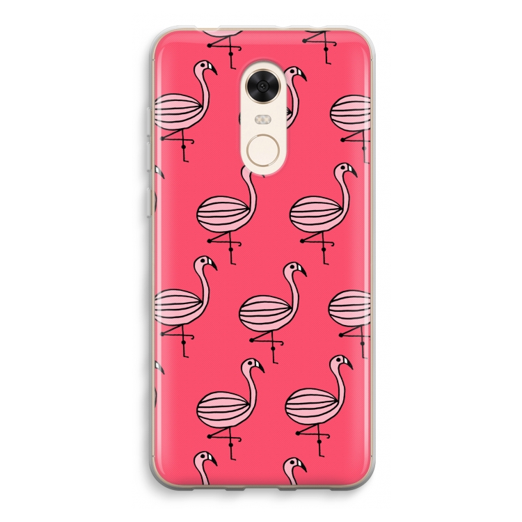 Flamingo: Xiaomi Redmi 5 Transparant Hoesje