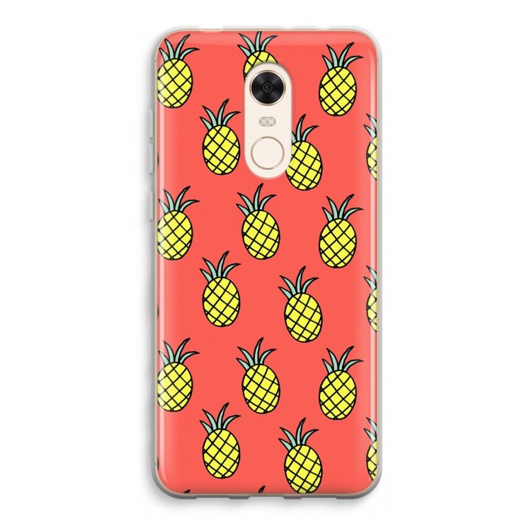 Ananas: Xiaomi Redmi 5 Transparant Hoesje
