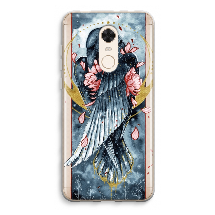 Golden Raven: Xiaomi Redmi 5 Transparant Hoesje