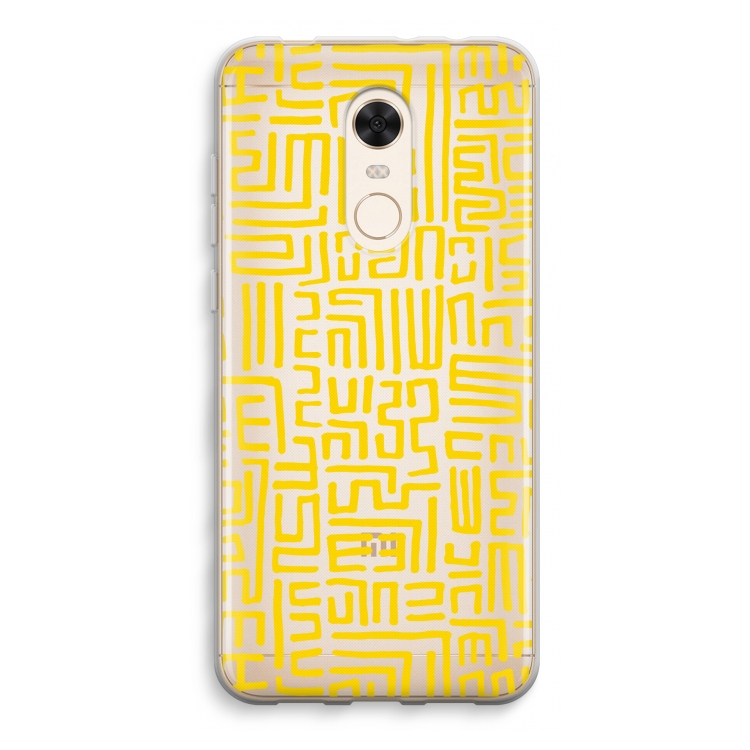 Majorelle Blue Print: Xiaomi Redmi 5 Transparant Hoesje
