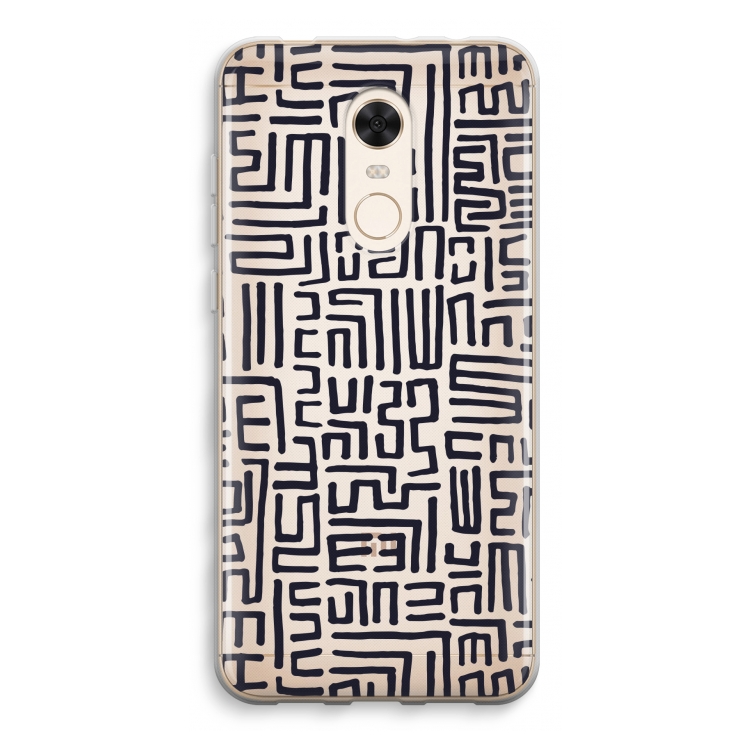 Moroccan Print: Xiaomi Redmi 5 Transparant Hoesje