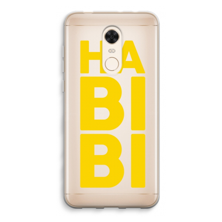 Habibi Blue: Xiaomi Redmi 5 Transparant Hoesje