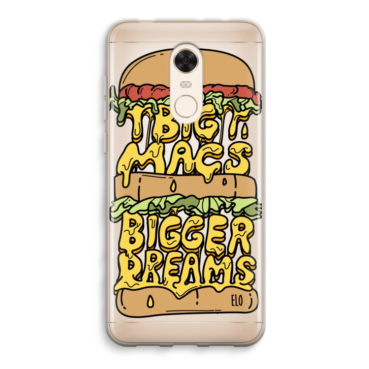 Big Macs Bigger Dreams: Xiaomi Redmi 5 Transparant Hoesje