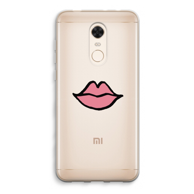 Kusje: Xiaomi Redmi 5 Transparant Hoesje
