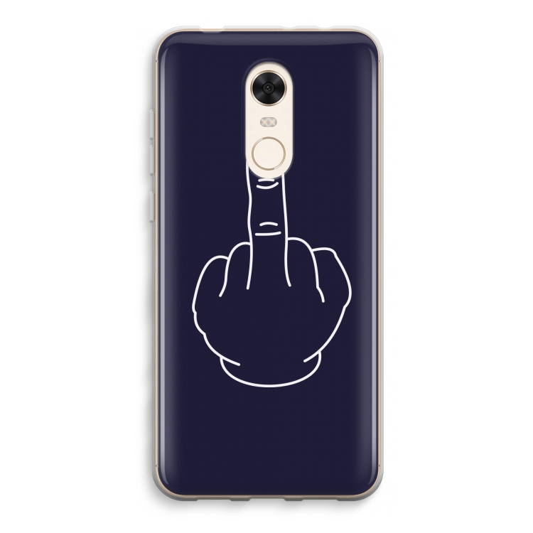 F**k U: Xiaomi Redmi 5 Transparant Hoesje