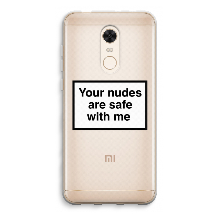 Safe with me: Xiaomi Redmi 5 Transparant Hoesje