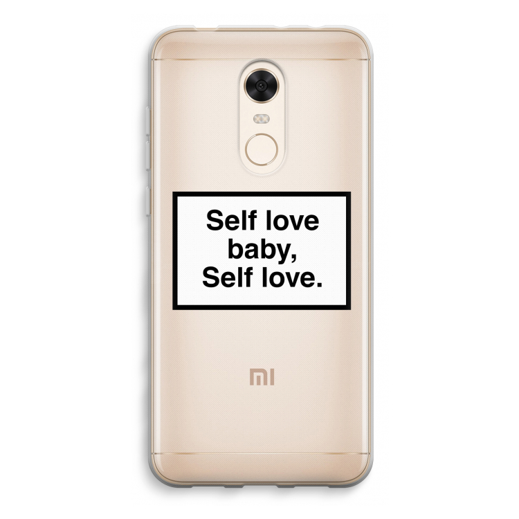 Self love: Xiaomi Redmi 5 Transparant Hoesje