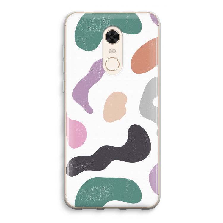 Memphis Shapes: Xiaomi Redmi 5 Transparant Hoesje