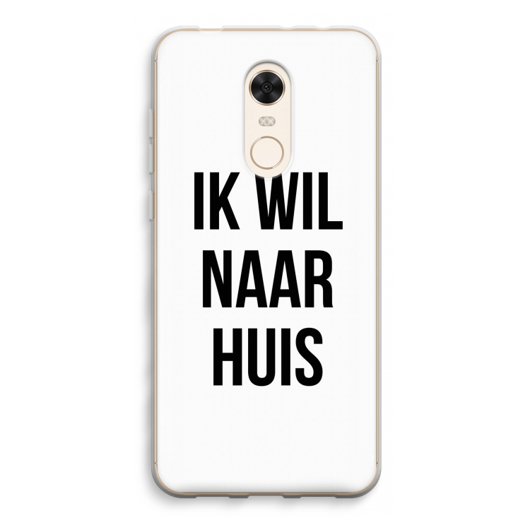 Ik wil naar huis: Xiaomi Redmi 5 Transparant Hoesje