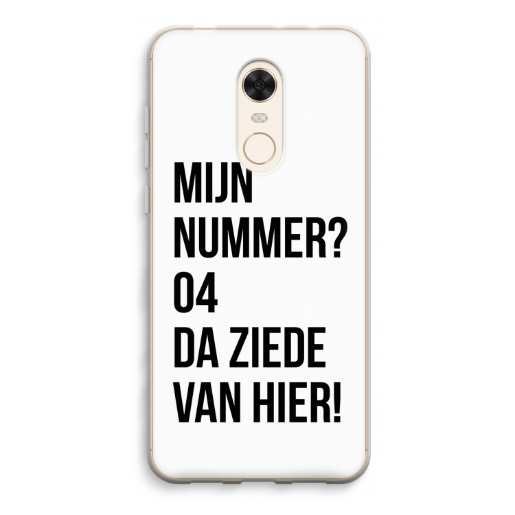 Da ziede van hier: Xiaomi Redmi 5 Transparant Hoesje