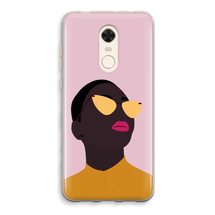 Yellow glasses: Xiaomi Redmi 5 Transparant Hoesje