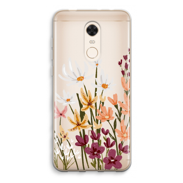 Painted wildflowers: Xiaomi Redmi 5 Transparant Hoesje