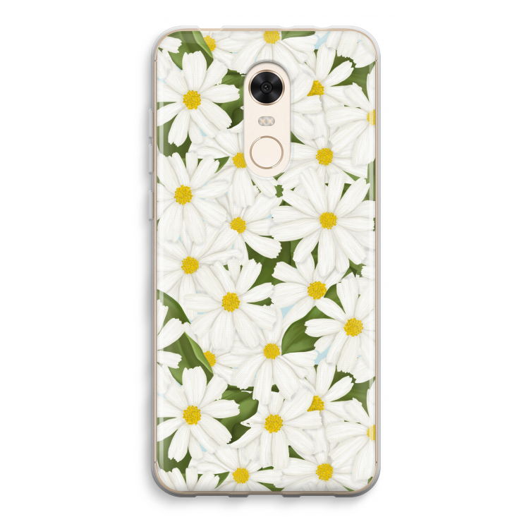 Summer Daisies: Xiaomi Redmi 5 Transparant Hoesje