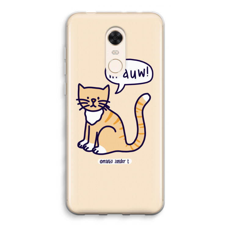 Miauw: Xiaomi Redmi 5 Transparant Hoesje