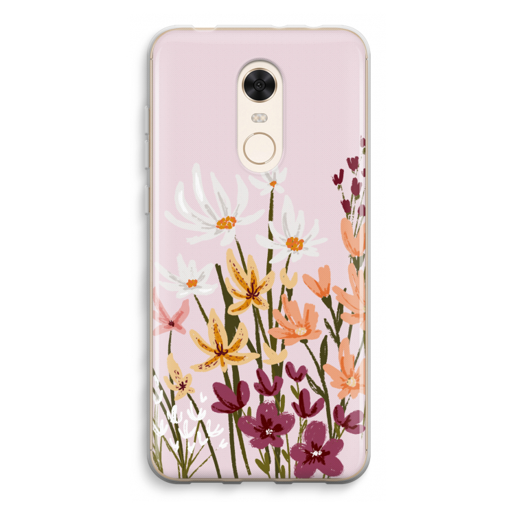 Painted wildflowers: Xiaomi Redmi 5 Transparant Hoesje
