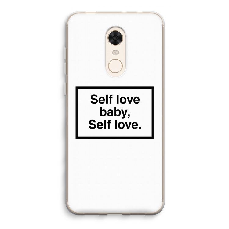 Self love: Xiaomi Redmi 5 Transparant Hoesje