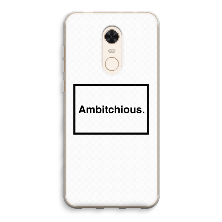 Ambitchious: Xiaomi Redmi 5 Transparant Hoesje