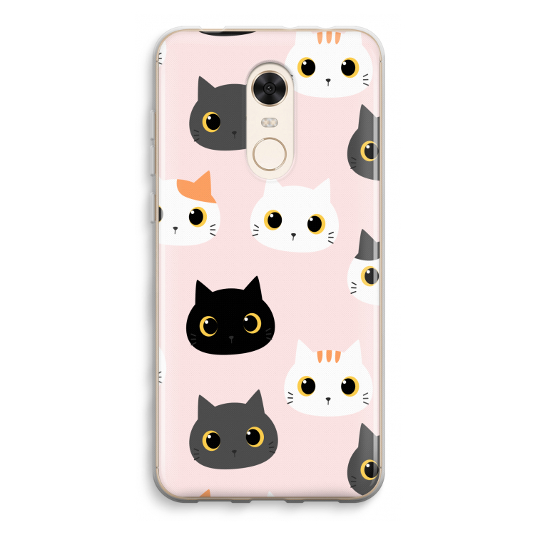 Katten: Xiaomi Redmi 5 Transparant Hoesje
