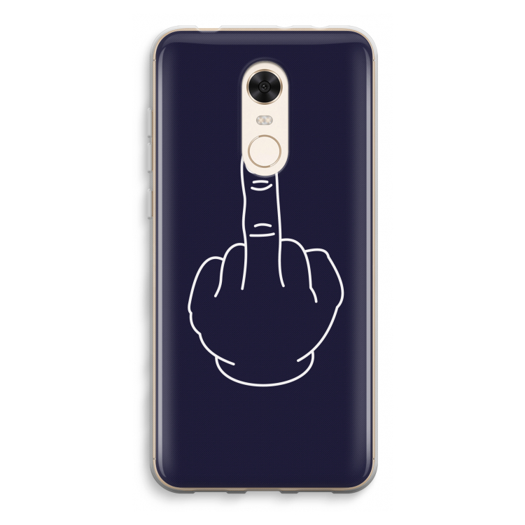 F**k U: Xiaomi Redmi 5 Transparant Hoesje
