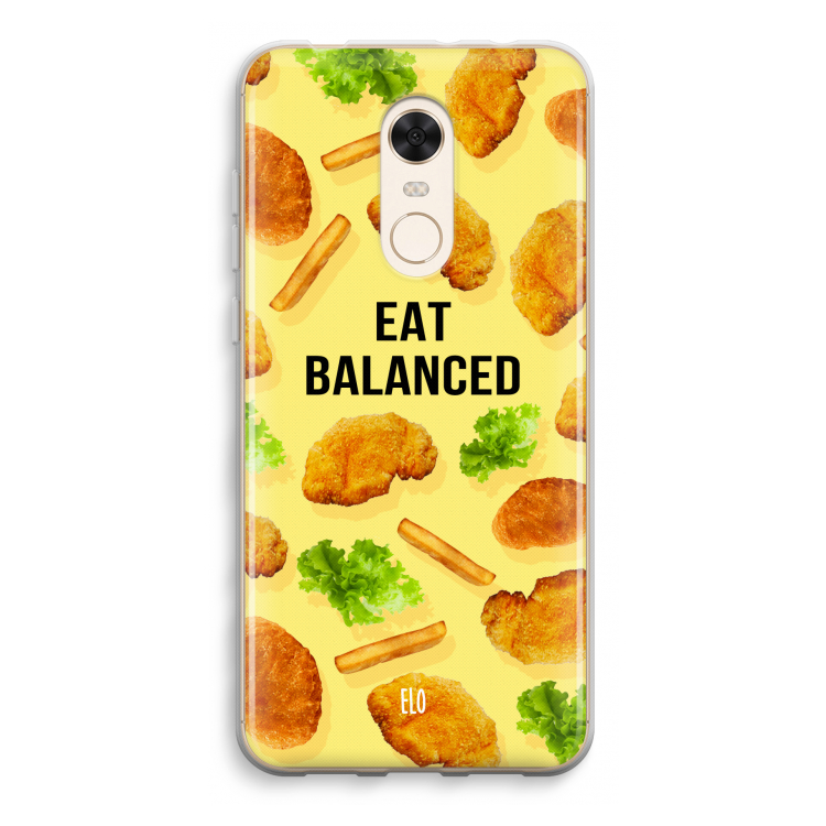 Eat Balanced: Xiaomi Redmi 5 Transparant Hoesje