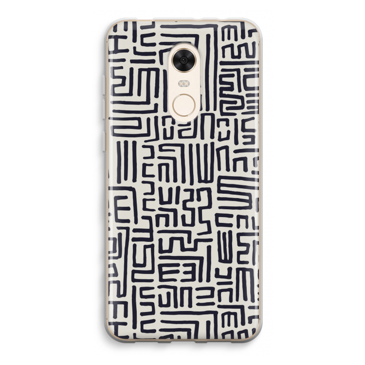 Moroccan Print: Xiaomi Redmi 5 Transparant Hoesje