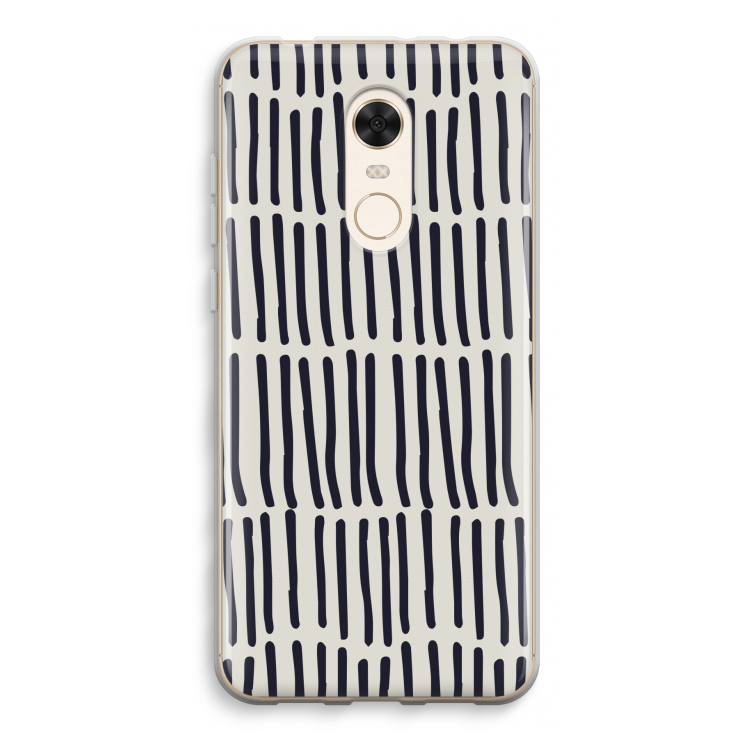 Moroccan stripes: Xiaomi Redmi 5 Transparant Hoesje