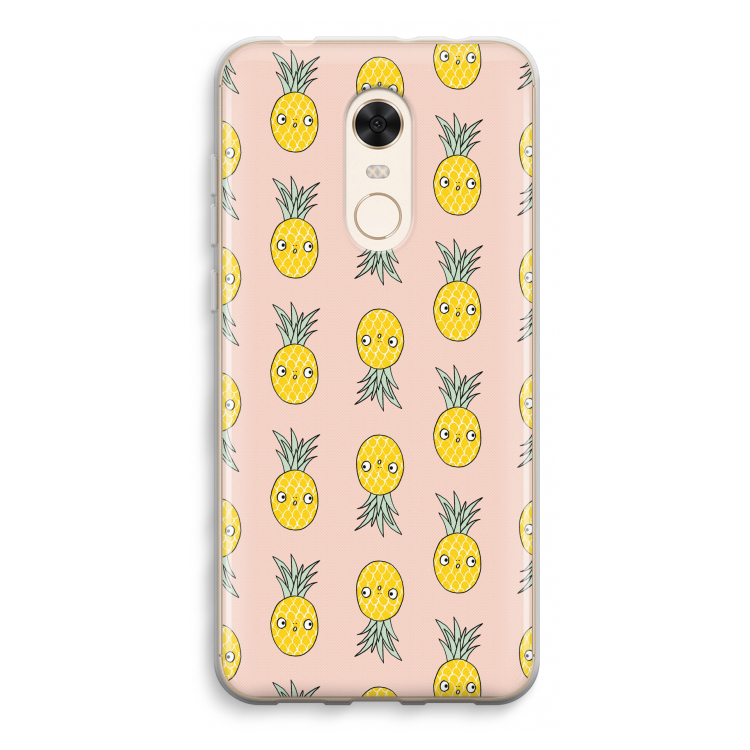 Ananas: Xiaomi Redmi 5 Transparant Hoesje